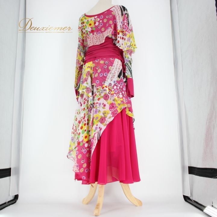 社交ダンス 衣装 スタンダード 上下セット ツーピース パーティ衣装