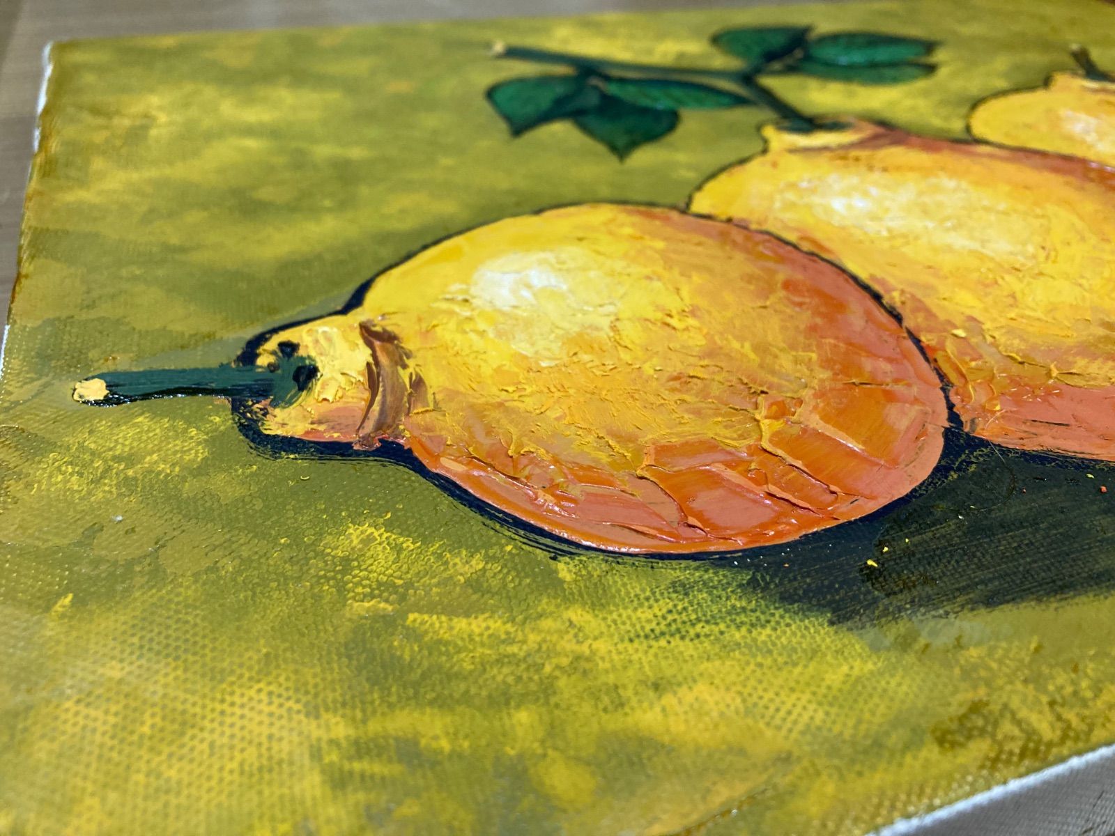 肉筆 仲谷宏 「三宝柑」 林風会会員 F4号 油彩 絵画 - メルカリ