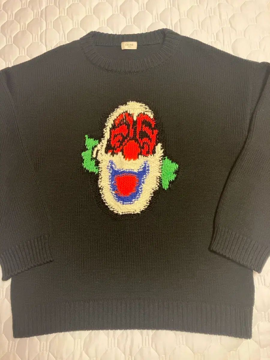 Celine セリーヌ 21 FW V ピエロ ウール ニット ブラック M