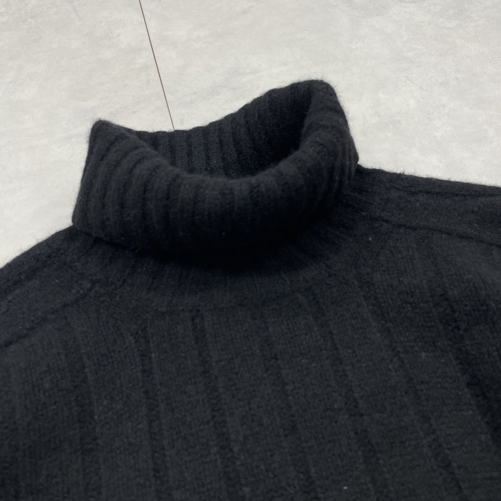 アニオナ　AGNONA カシミア　タートルニット AGNONA アニオナ ニットトップス リブ タートルネック 大きいサイズ