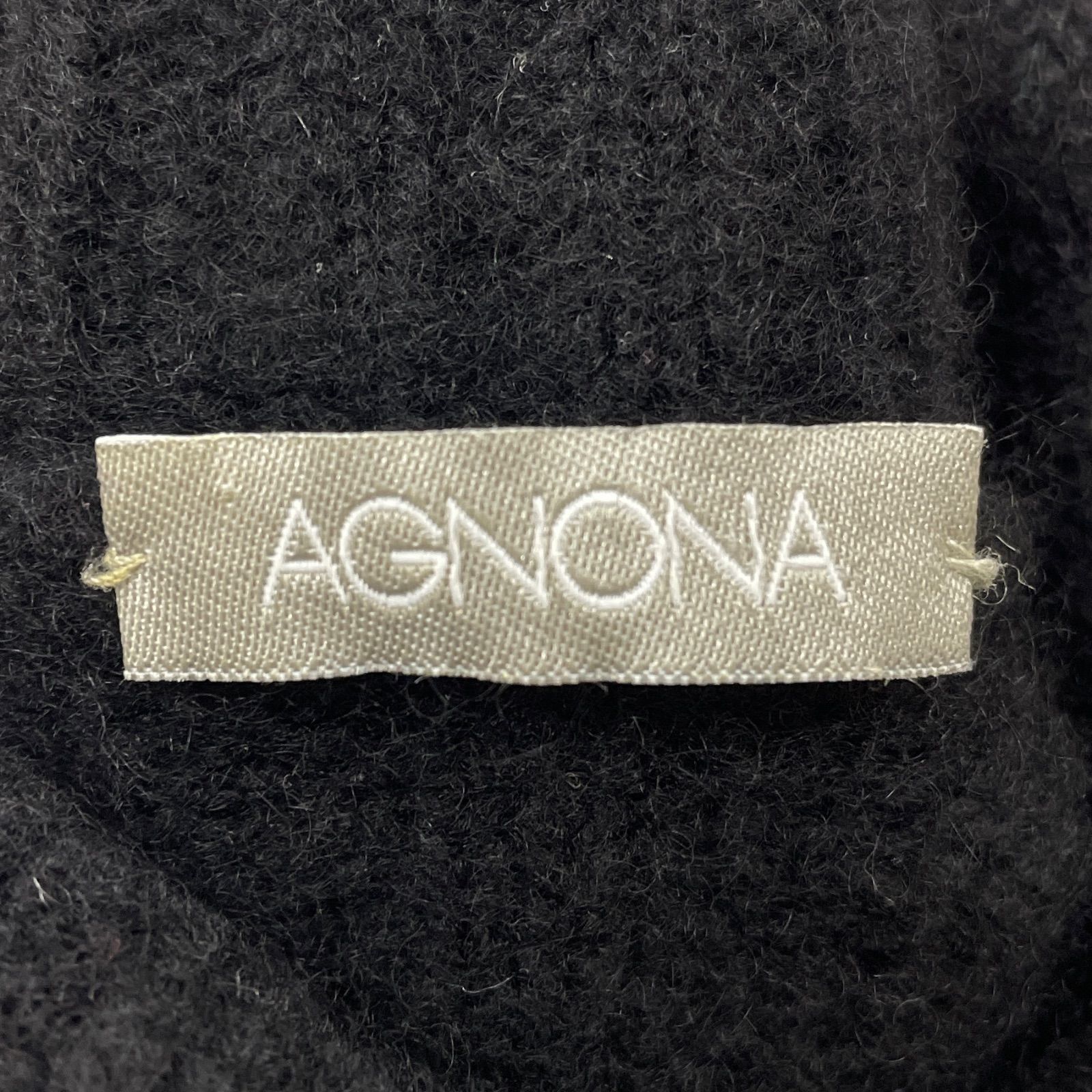 AGNONA アニオナ ニットトップス リブ タートルネック 大きいサイズ