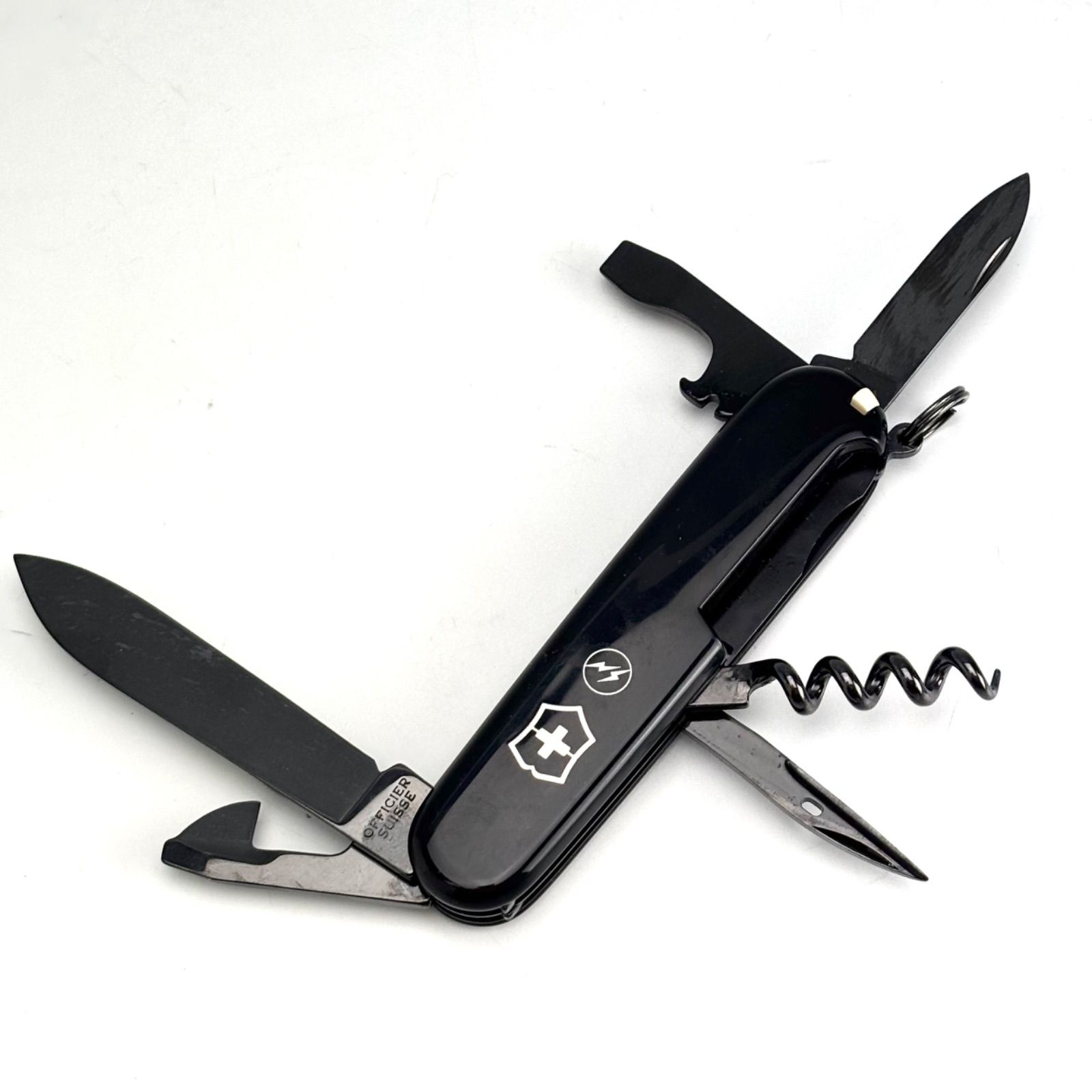 FRAGMENT VICTORINOX SPARTANブラック キーホルダー Onyx Black Spartan Swiss Army Knife by Victorinox – Swiss Knife Shop