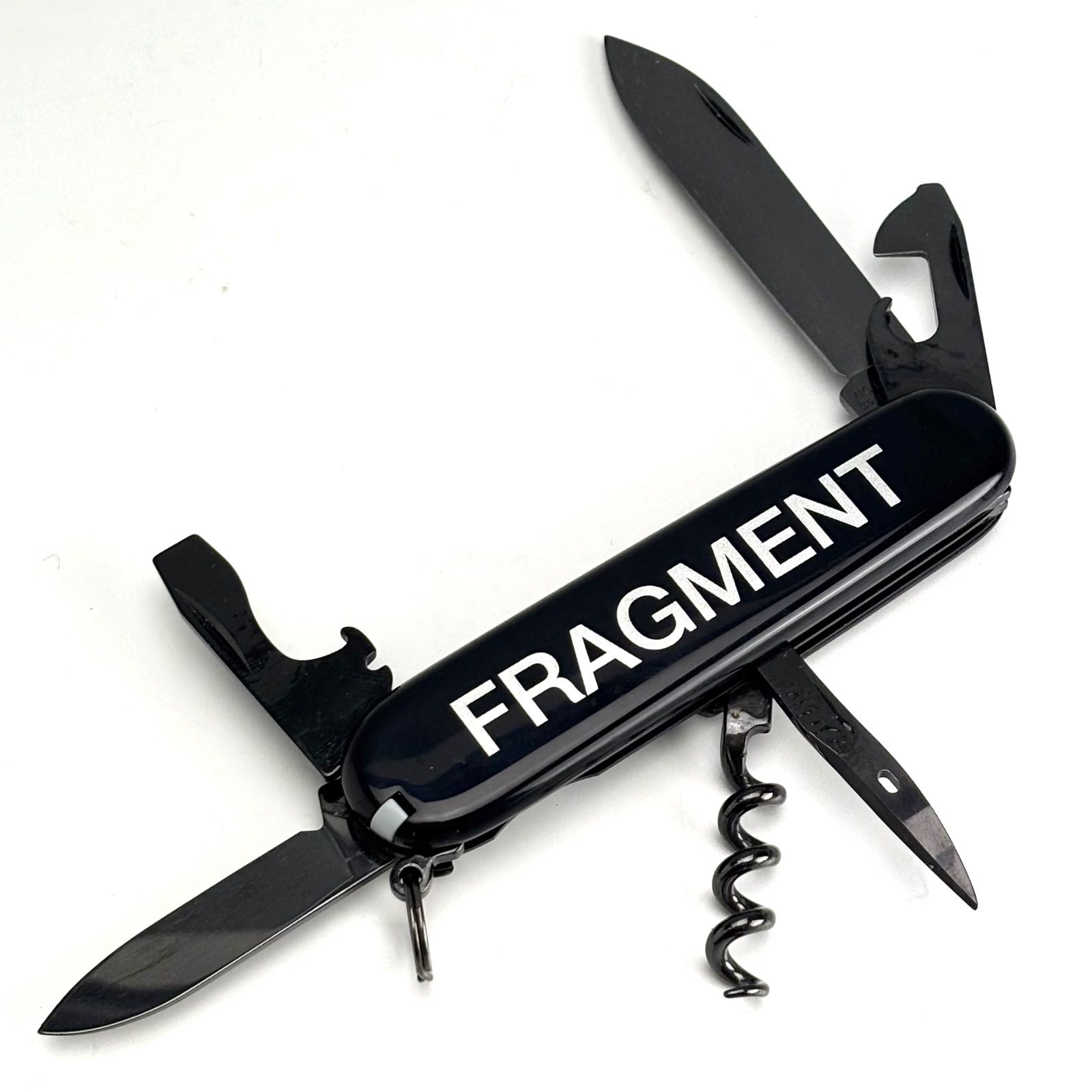 FRAGMENT VICTORINOX SPARTANブラック キーホルダー 美品 FRAGMENT VICTORINOX SPARTAN MONOCHROME BLACK フラグメント