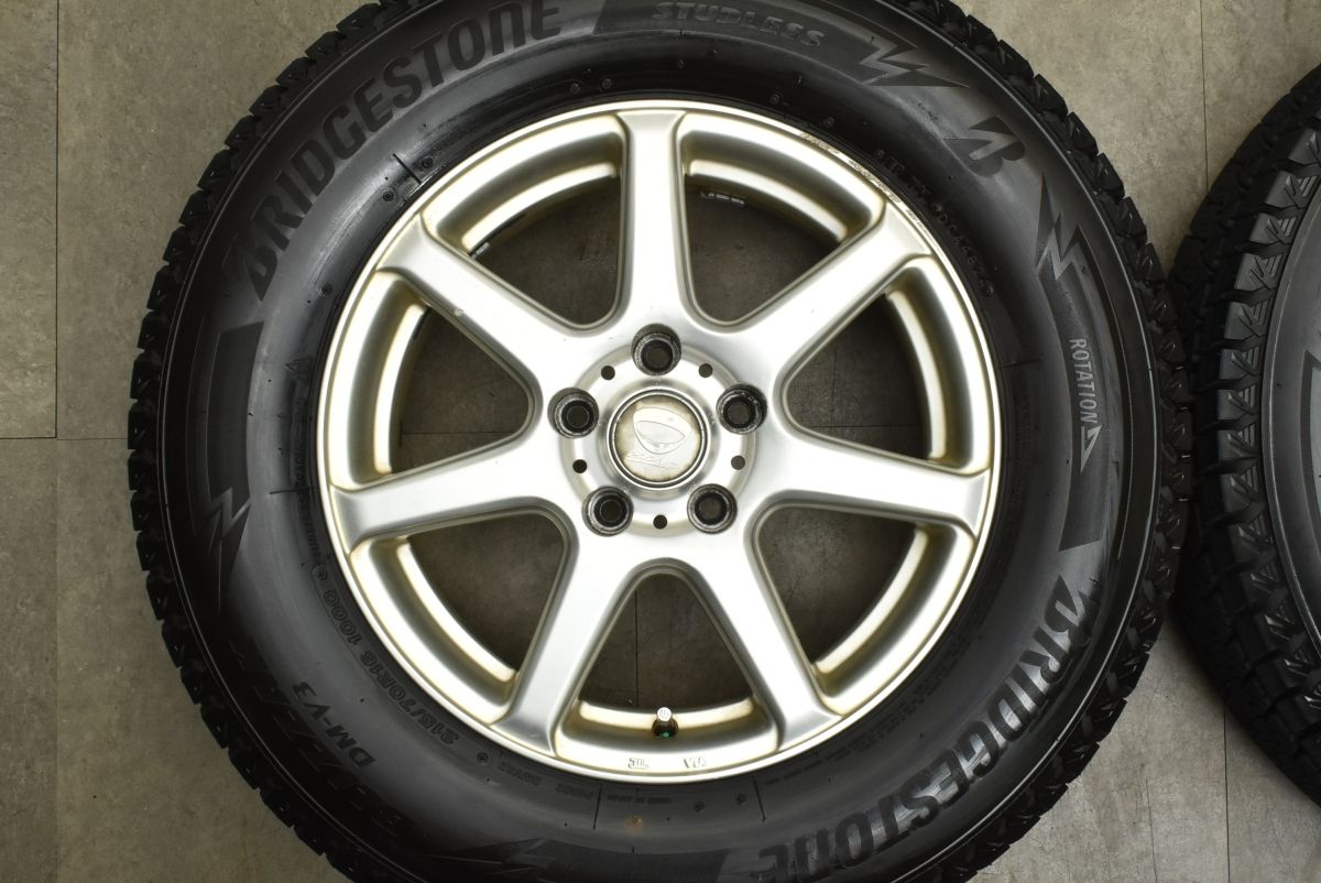 イボ付きバリ溝 PRD V 7 16 in 6 5 J 48 PCD 114 3 ブリザックDM 215 70 R アウトランダー デリカD エクリプスクロス ハリアー RAV 4