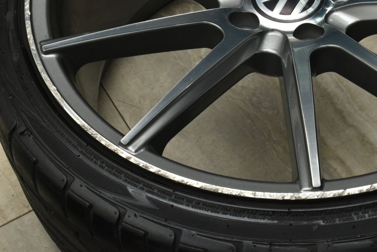  カスタム用に インフォージド iFG 12 19 in 8 5 J 43 PCD 112 ピンソ PS 91 235 35 R フォルクスワーゲン ゴルフ 交換用 19インチ タイヤ ホイールセット