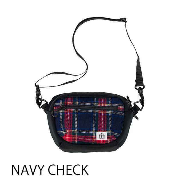 rin project リンプロジェクト 2 Wayハンドルバッグ ツイード ネイビーチェック