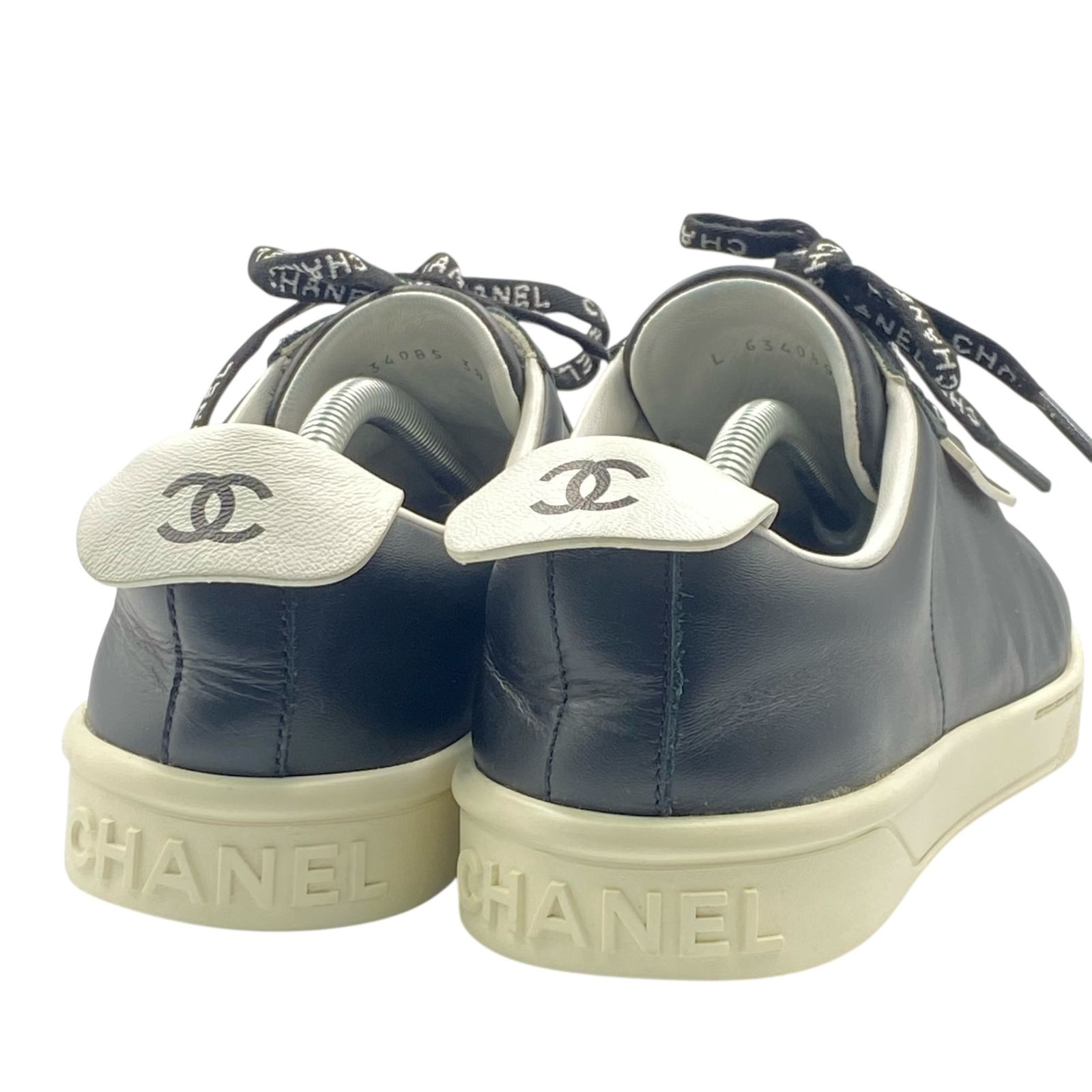 未使用品 CHANEL シャネル ココマーク スニーカー ロゴ レザー
