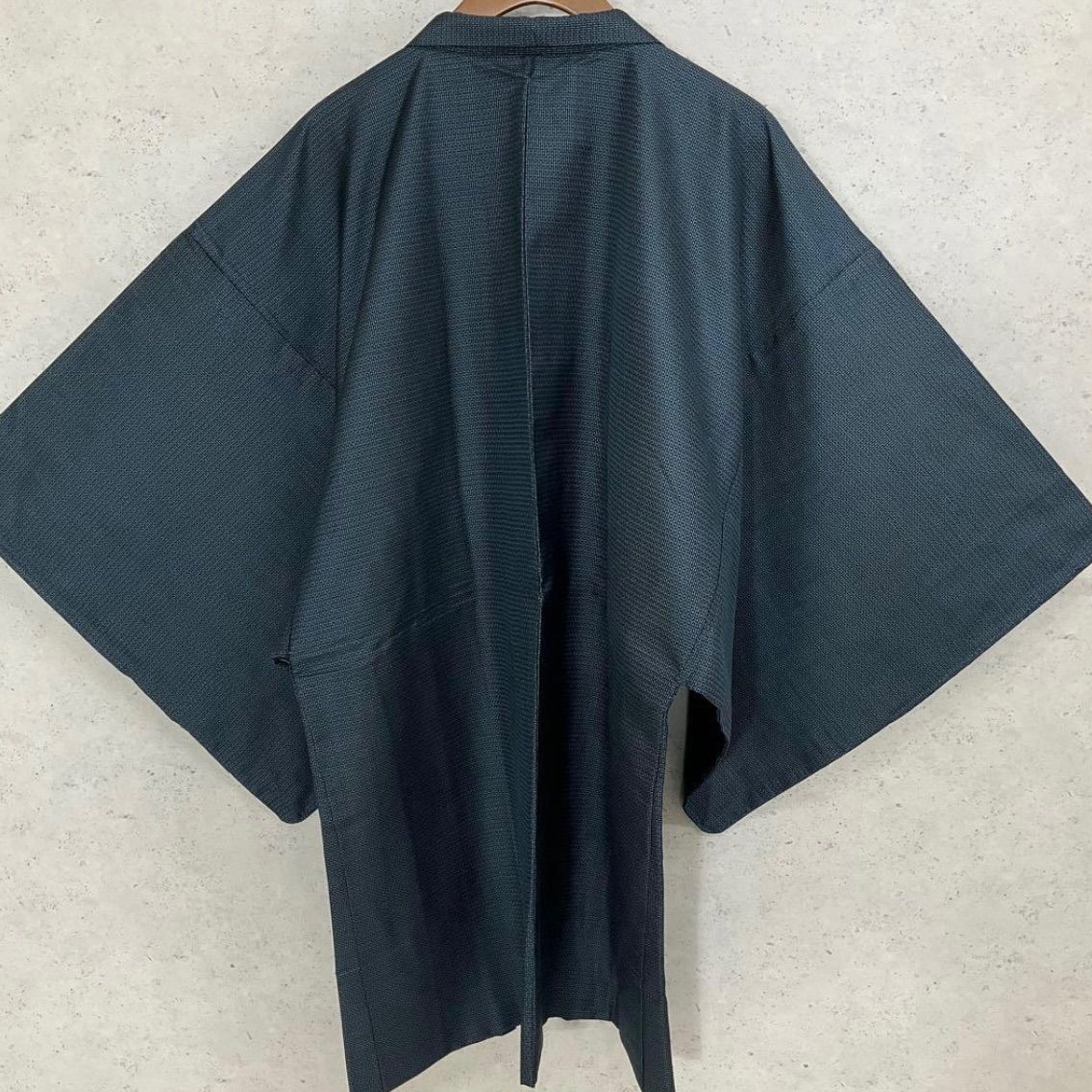 同然⬛️男長羽織⬛️大島紬⬛️仕付け糸付き⬛️裄70