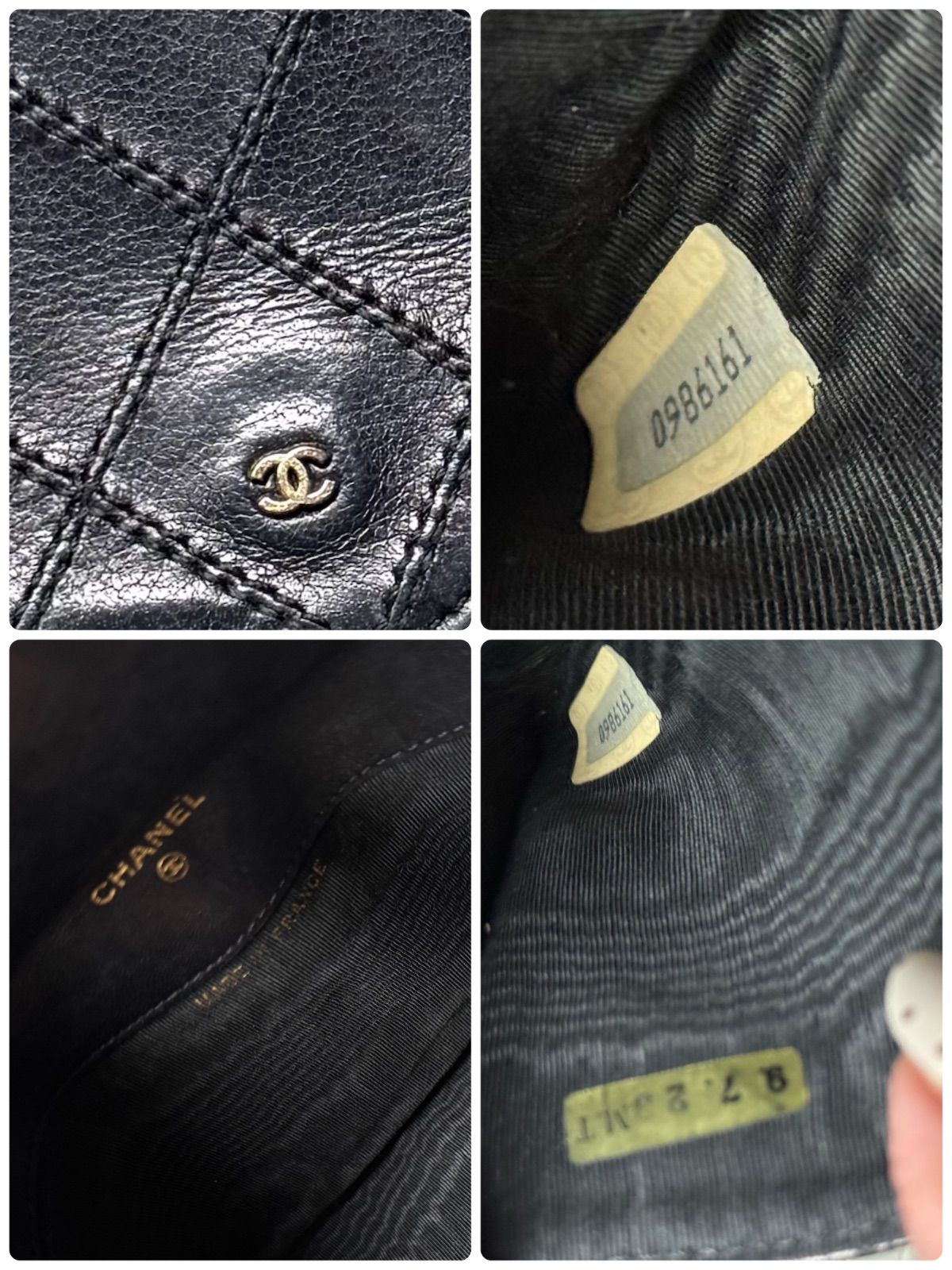 希少 CHANEL シャネル ビコローレ 二つ折り長財布 札入れ レザー