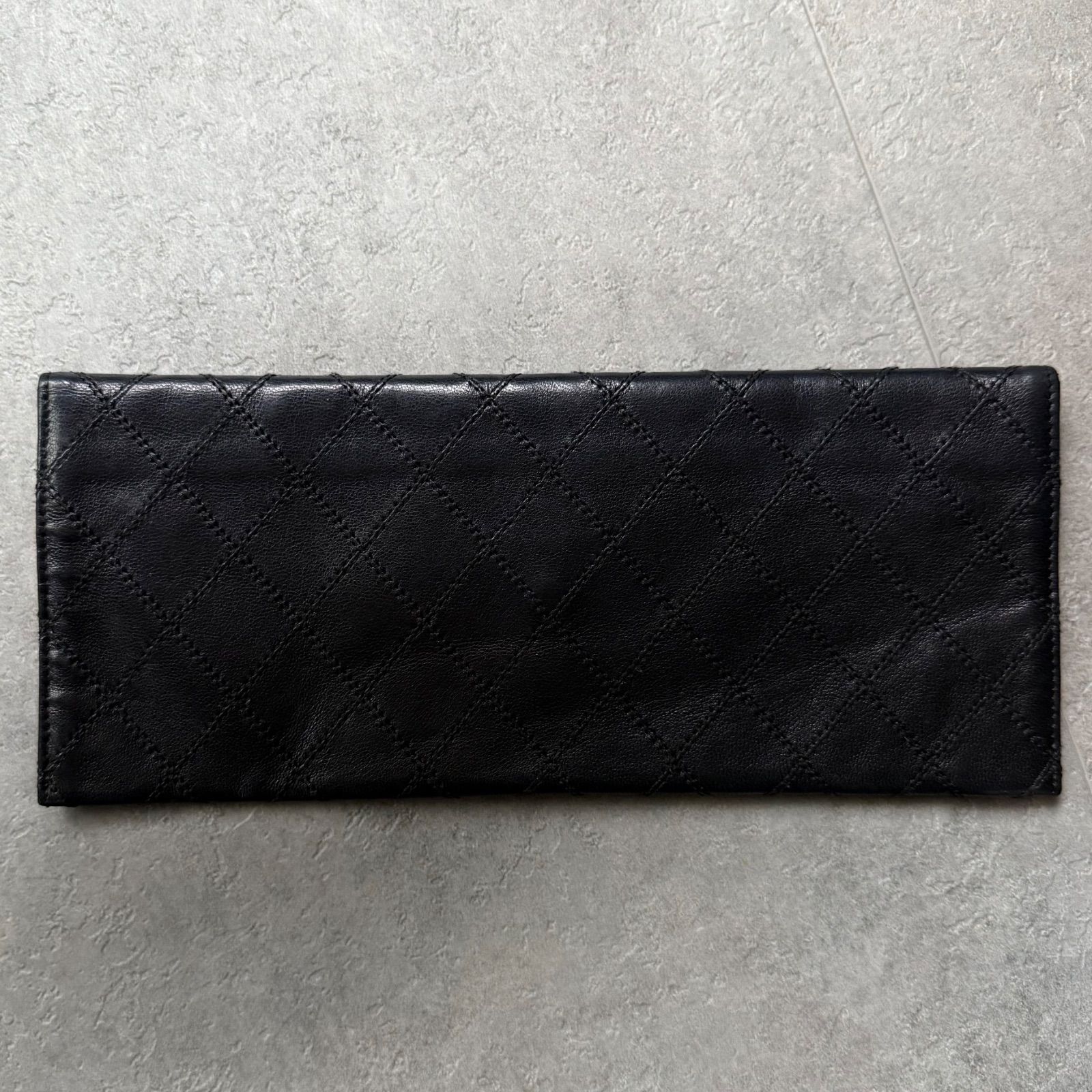 希少 CHANEL シャネル ビコローレ 二つ折り長財布 札入れ レザー