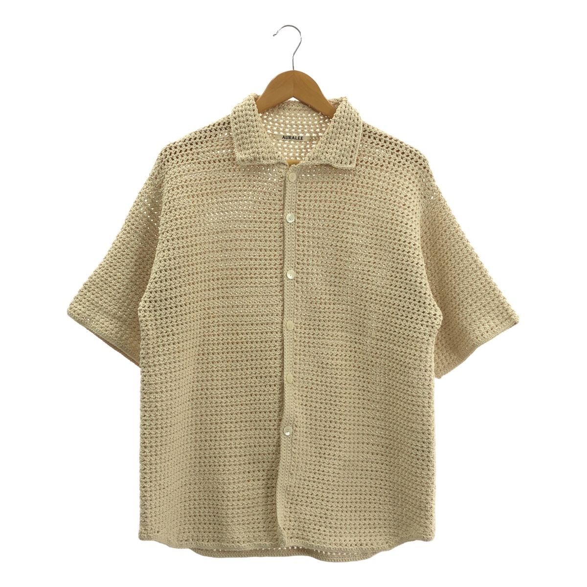 AURALEE / オーラリー | 2024SS | HAND CROCHET KNIT HALF SLEEVED