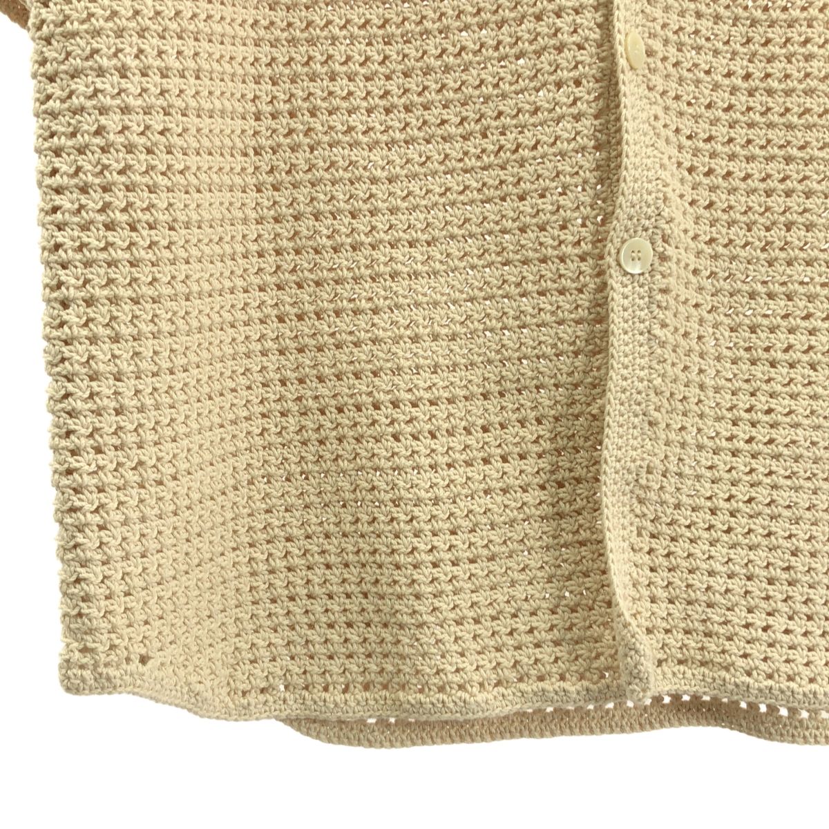 AURALEE / オーラリー | 2024SS | HAND CROCHET KNIT HALF SLEEVED