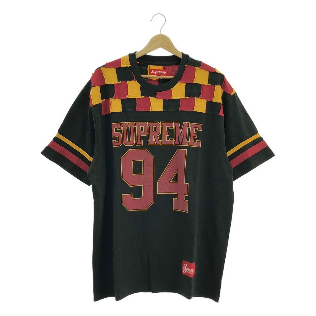 美品】 SUPREME / シュプリーム | patchwork yoke football top