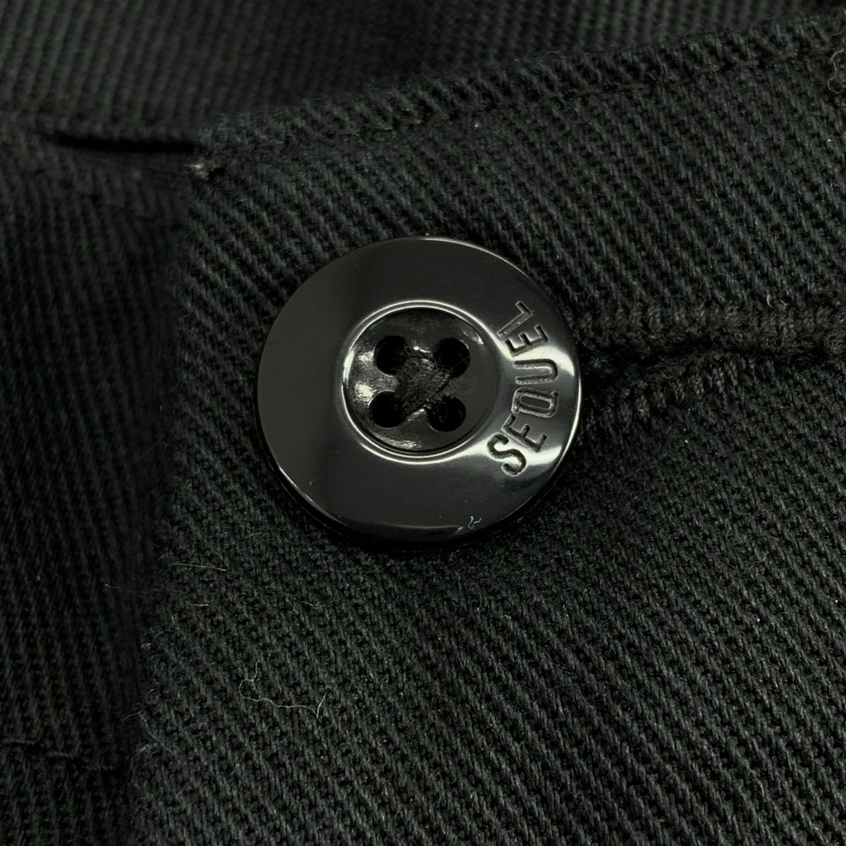 SEQUEL / シークエル | TYPE F / ロゴ ワーク パンツ | L | ブラック