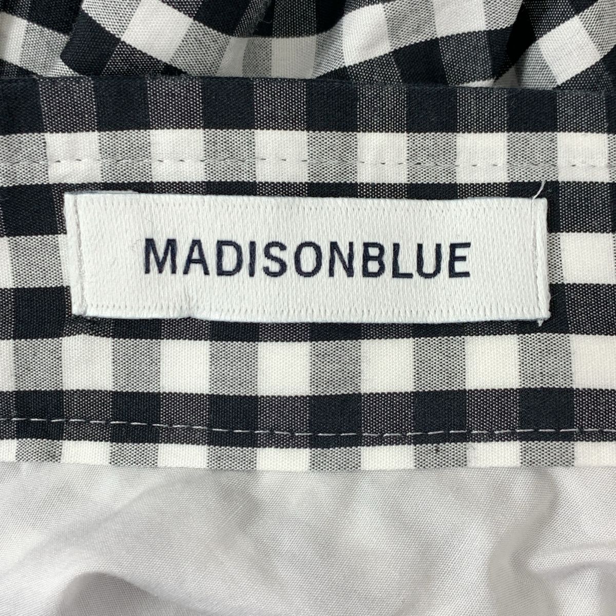 美品】 MADISON BLUE / マディソンブルー | TUCK CIRCULAR SK GINGHAM  
