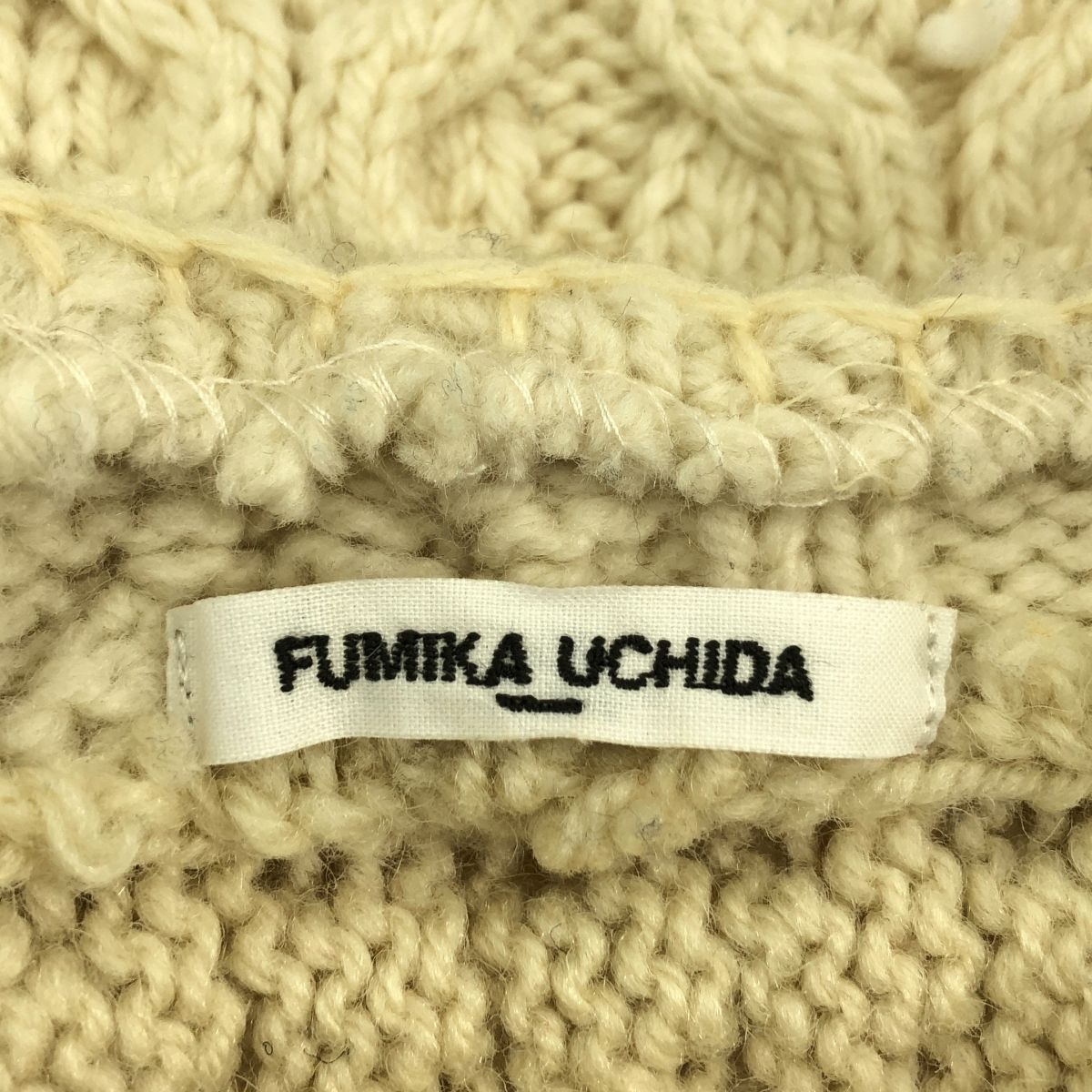fumikauchidaフィッシャーマンパッチワークニット FUMIKA_UCHIDA “復刻版VINTAGE FISHERMAN PATCHWORK SWEATER” – en-inc.