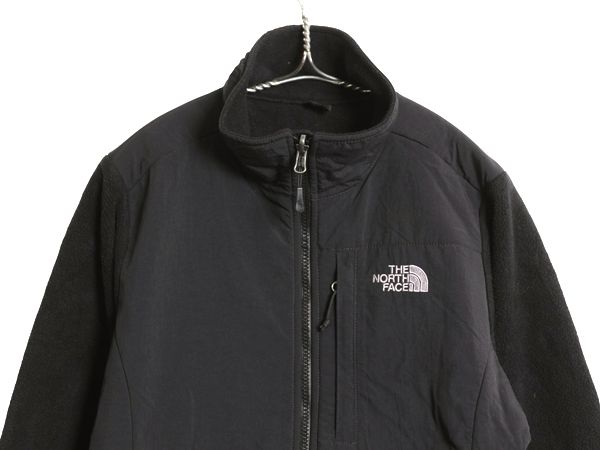 ノースフェイス デナリ ジャケット レディース М | アウトドア フリース ナイロン フルジップ ジャンパー ブルゾン ハイネック ブラック