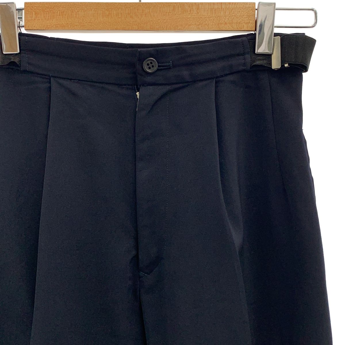 Y s | ワイズヨウジヤマモト 1999 SS サイドアジャスター テーパードパンツ ネイビー レディース