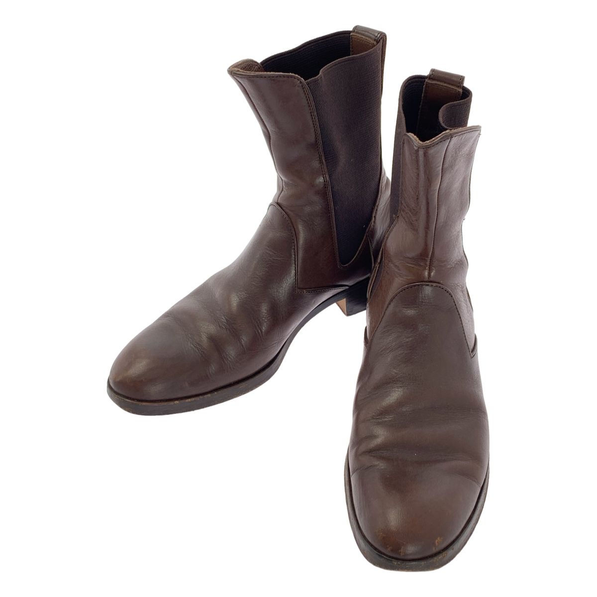 SHOES | ビューティフルシューズ BOOTS サイドゴア レザー ブーツ 5 ブラウン レディース