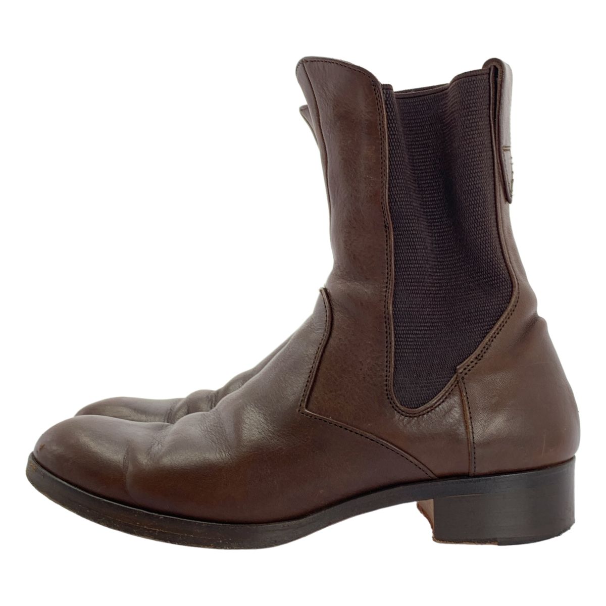 SHOES ビューティフルシューズ BOOTS サイドゴア レザー ブーツ 5 ブラウン レディース