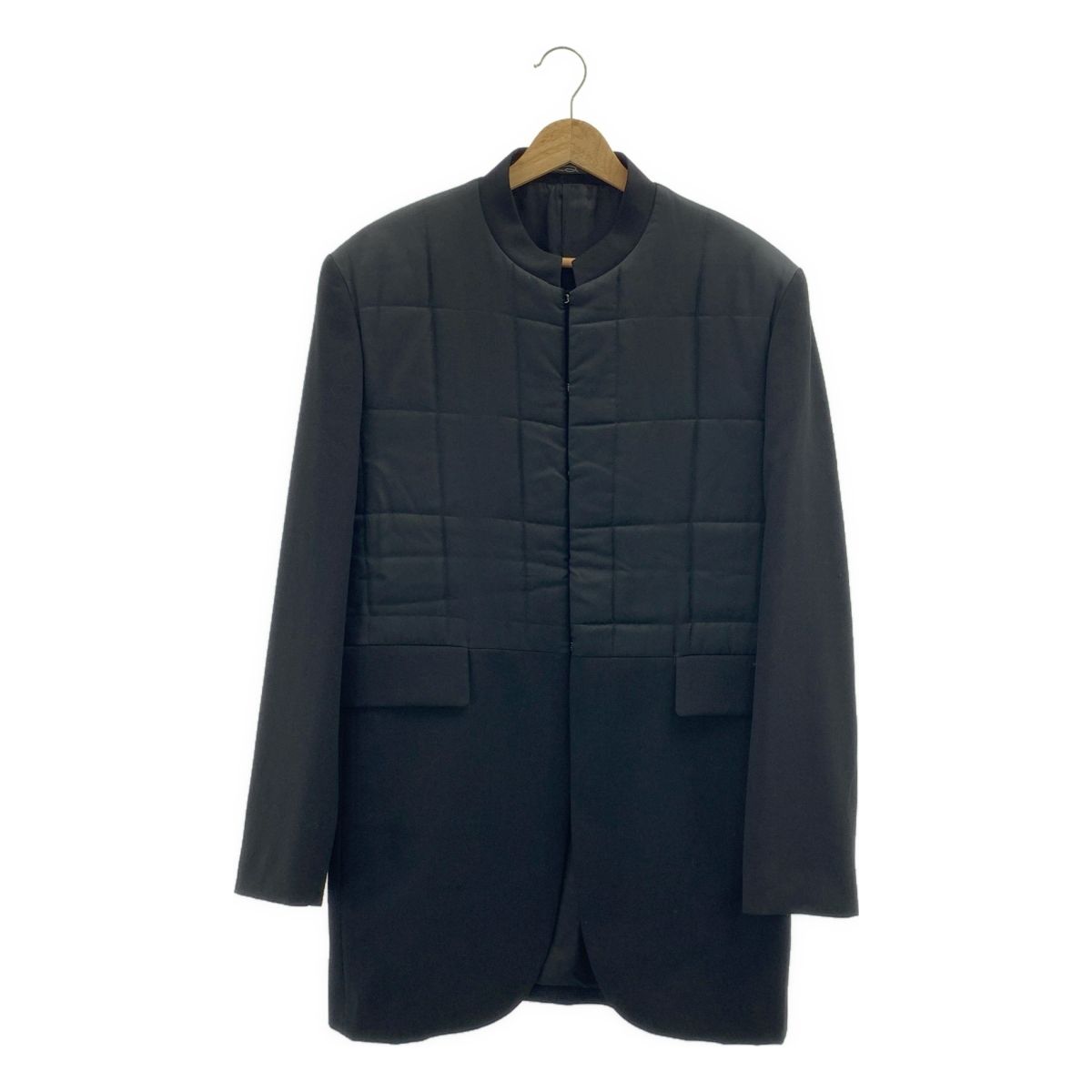 【美品】  L.Q. Y's for men / エルキュー ワイズフォーメン | 1990s | 異素材切替 キルティング ジャケット | M | ブラック | メンズ 2JHarXM6qev8vgeiXvg4y9.jpg@jpg
