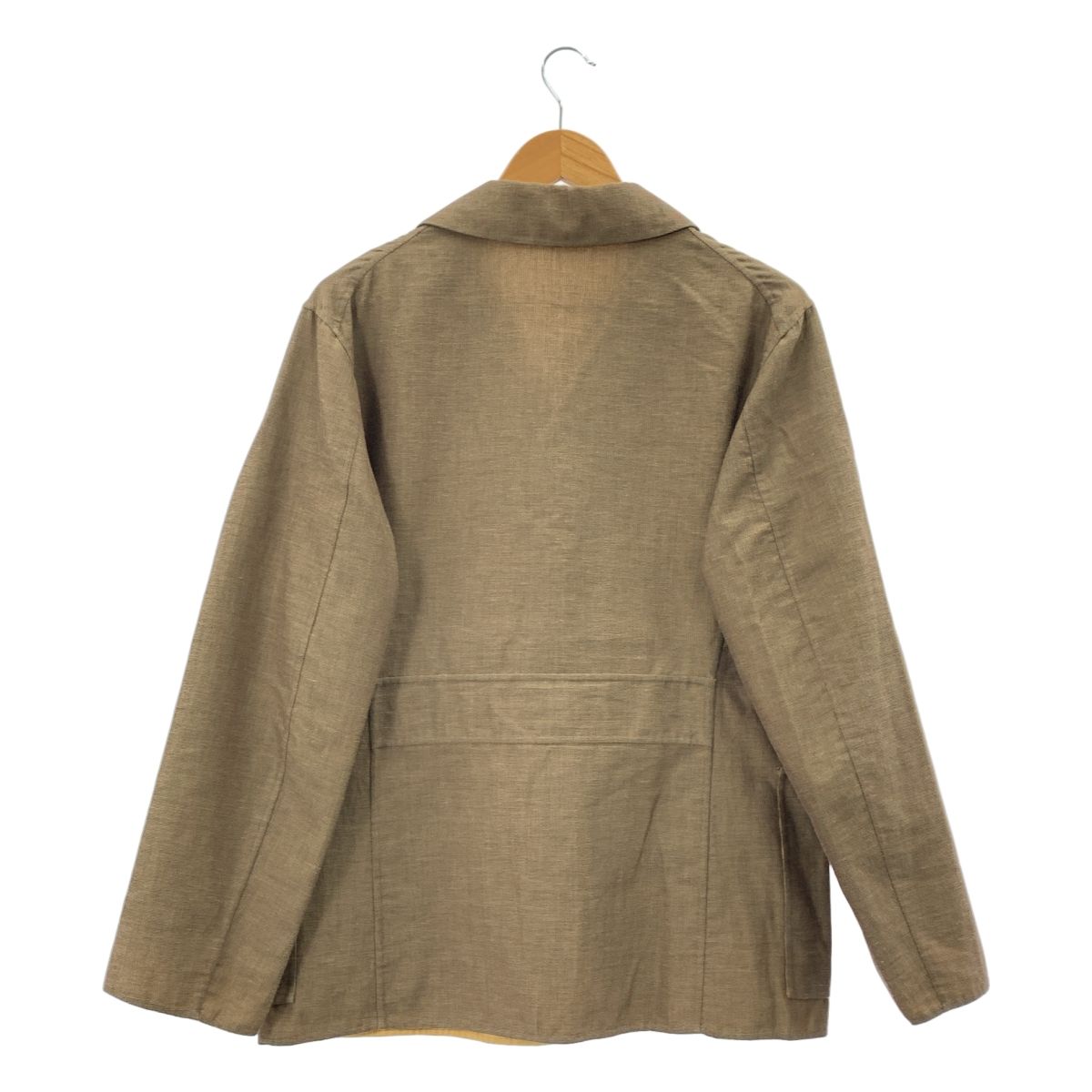 【美品】  ORBIUM / オルビウム | ATELIER JACKET コットン リネン アトリエジャケット | 48 | ベージュ | メンズ 美品】 ORBIUM / オルビウム | ATELIER JACKET コットン リネン