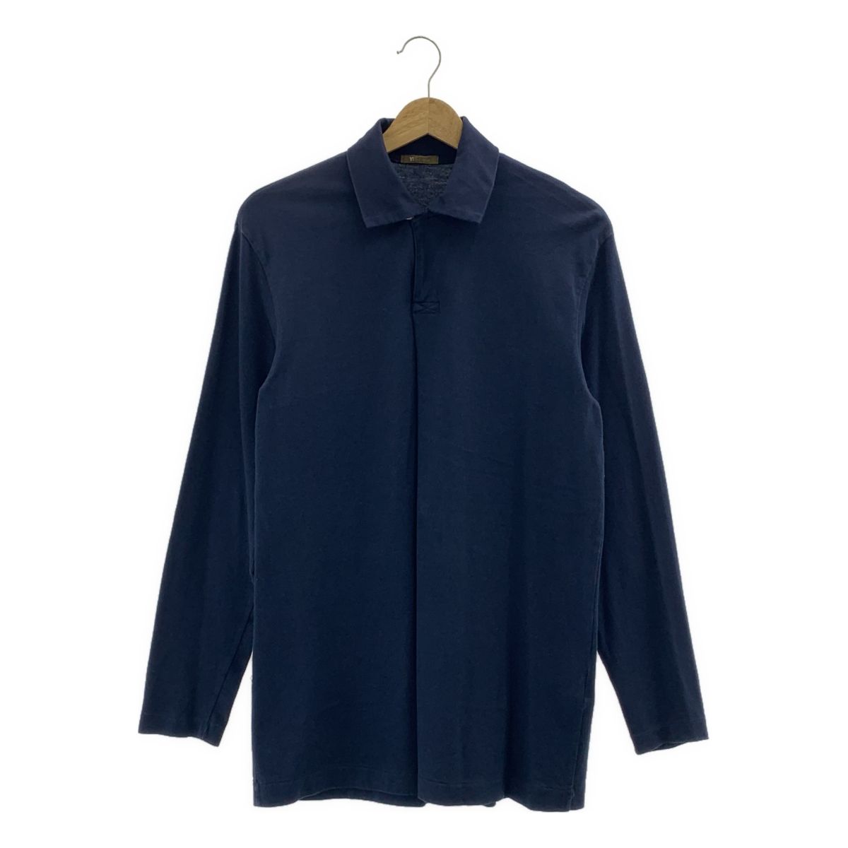 Y s for men | ワイズフォーメンヨウジヤマモト 1990 コットン オープンカラー カットソー ネイビー メンズ