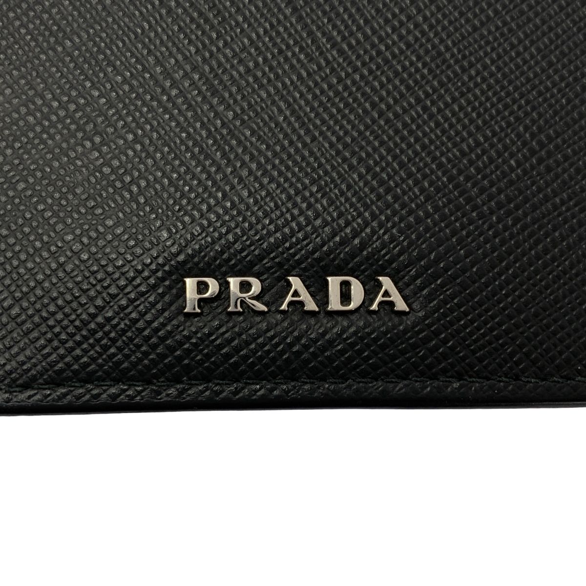 PRADA / プラダ | サフィアーノ レザー フォンポーチ | ブラック