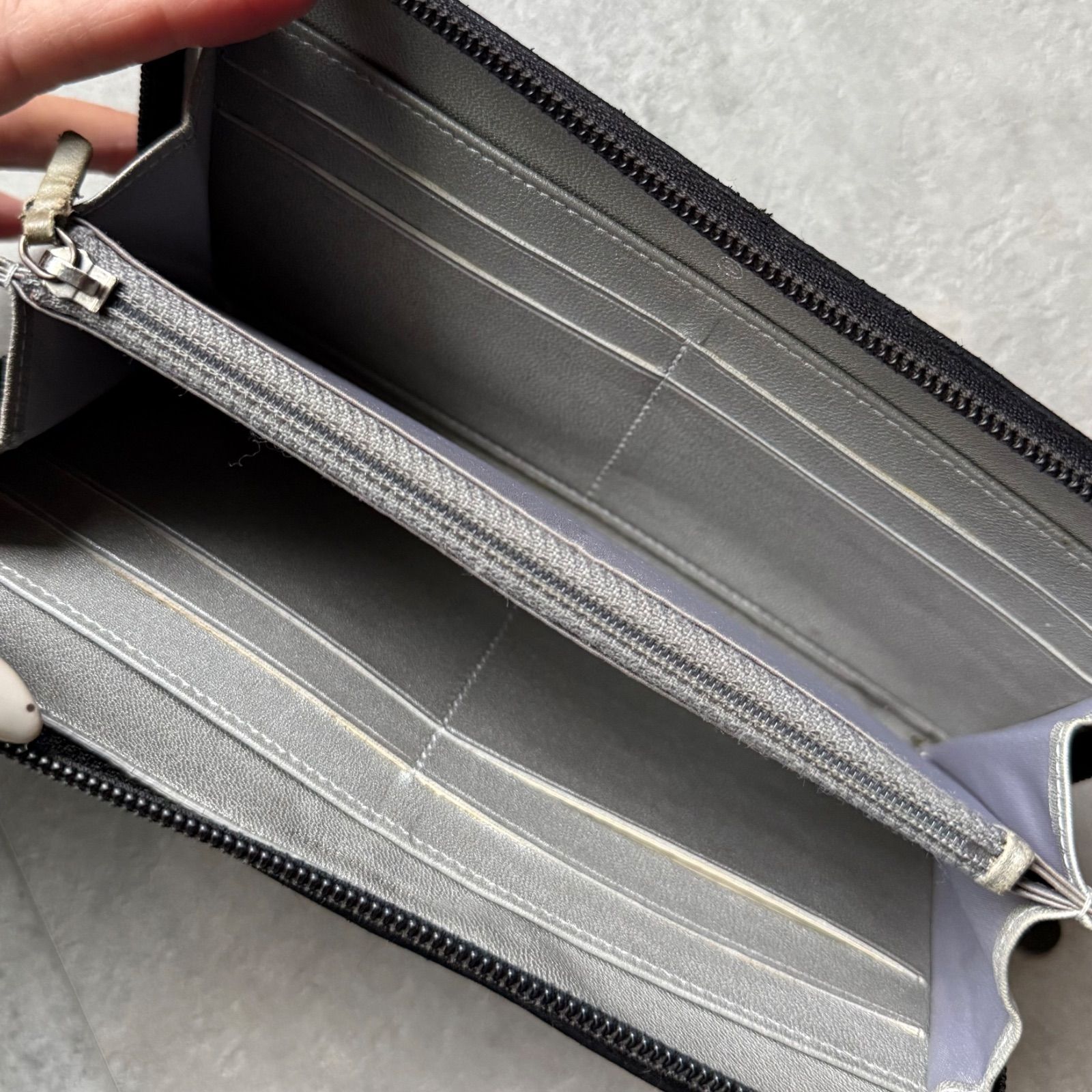 CHANEL シャネル カメリア ラウンドファスナー長財布 ココマーク