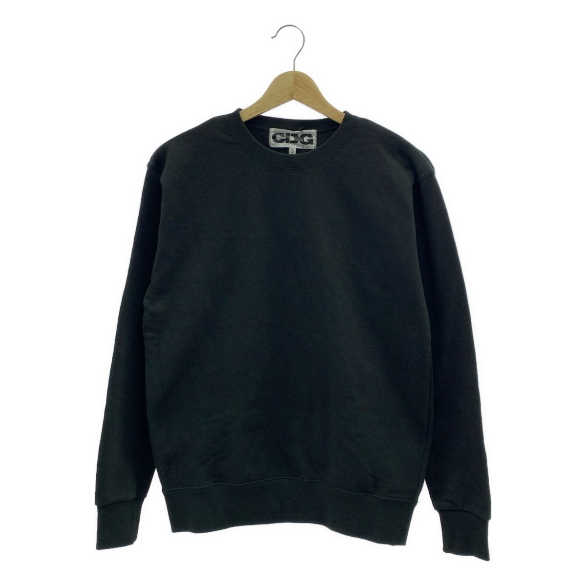 CDG by Comme des Garcons. | シーディージー コムデギャルソン コットン バックロゴ スウェット トレーナー S ブラック レディース