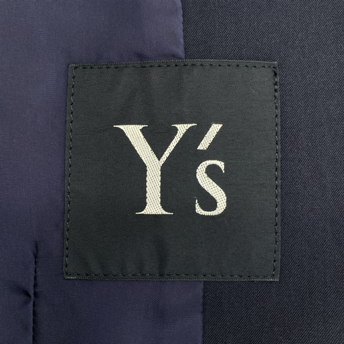 Y's ヨウジヤマモト　ウール　テーラード ジャケット　ダークネイビー Y's / ワイズヨウジヤマモト | 1992SS | ウール コットン ダブル