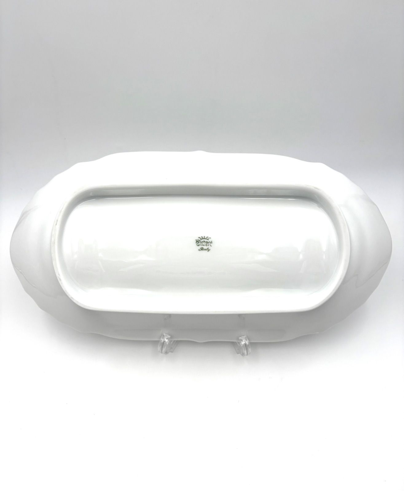 Richard Ginori リチャードジノリ ベッキオホワイト アスパラガスディッシュ 約40 5 cm 大皿 変形皿