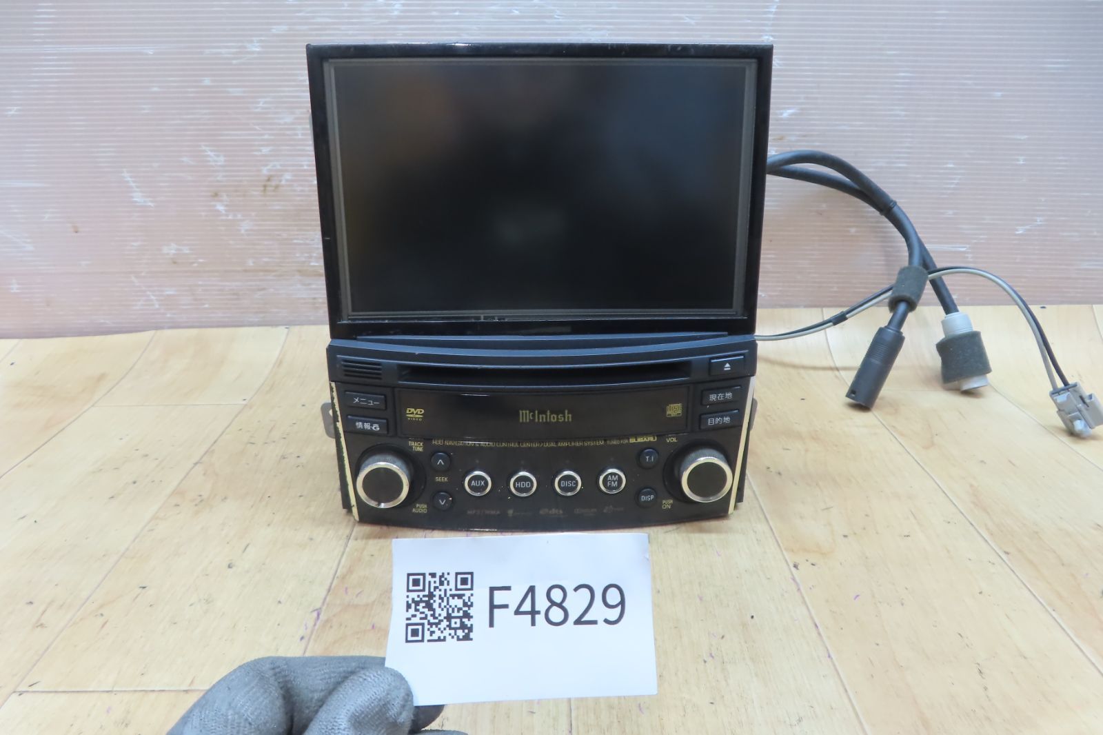 付 F 4829 スバル レガシィ BM 9 BR EF 13801 B ナビユニット 取り外すまで正常稼働 本体のみ ステー付