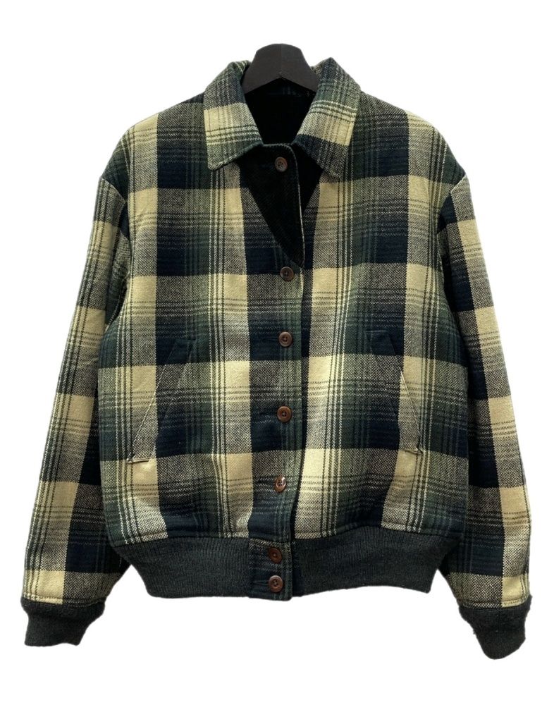 ダブルアールエル RRL 90s 90年代 3つ星タグ リバーシブル ウール