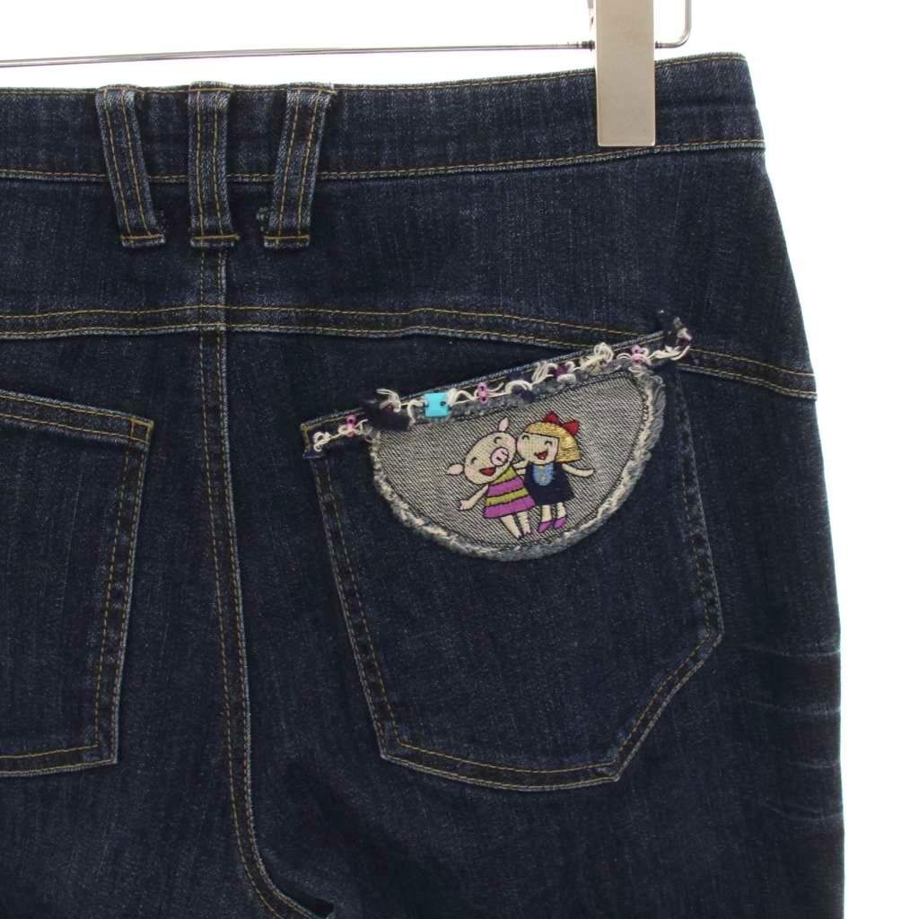 アルベロベロ ALBEROBELLO olleborebla デニムパンツ ジーンズ パッチ