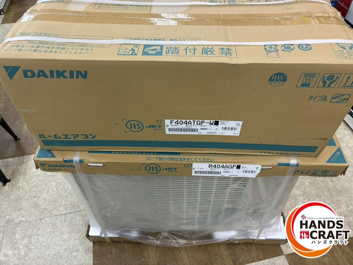 ダイキン DAIKIN 4 0 kw ルームエアコン W 主に14畳用 室内機 室外機付 R 404 AGP 製 単相200 V