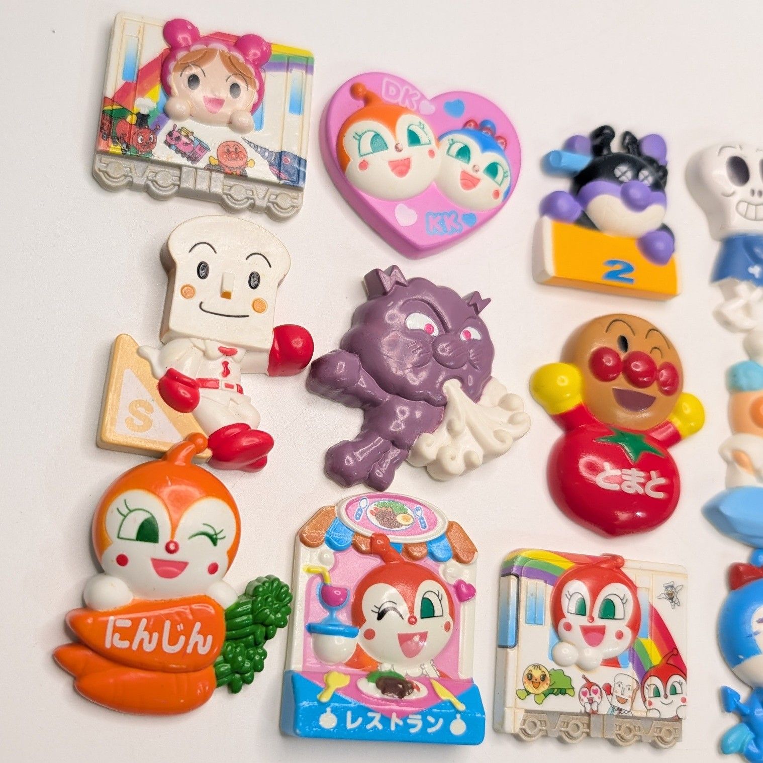 [平成レトロ] アンパンマン　くっつくんです磁石 平成レトロ【アンパンマン】くっつくんです 磁石 マグネット 5個セット