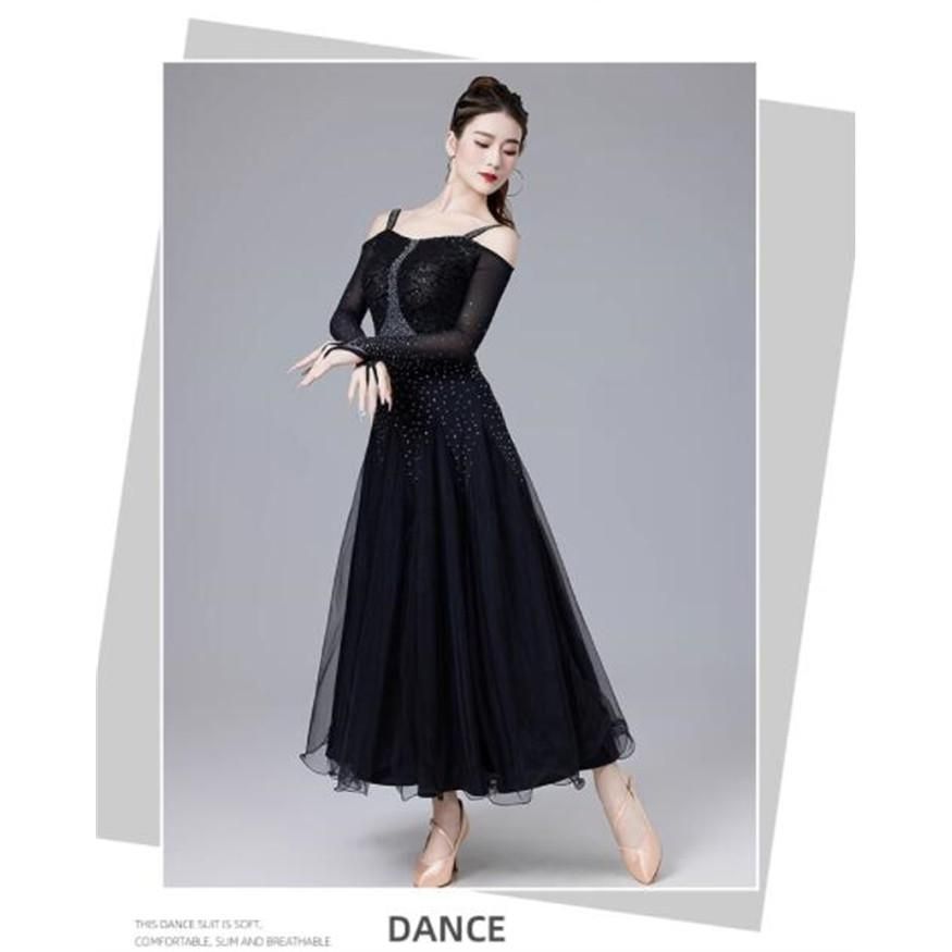 社交ダンスドレス 社交ダンス モダンドレス ブラック レッド パープル