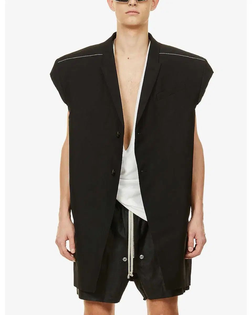 リックオウエンス 21SS タートリン スリーブレス ジャケット サイズ48