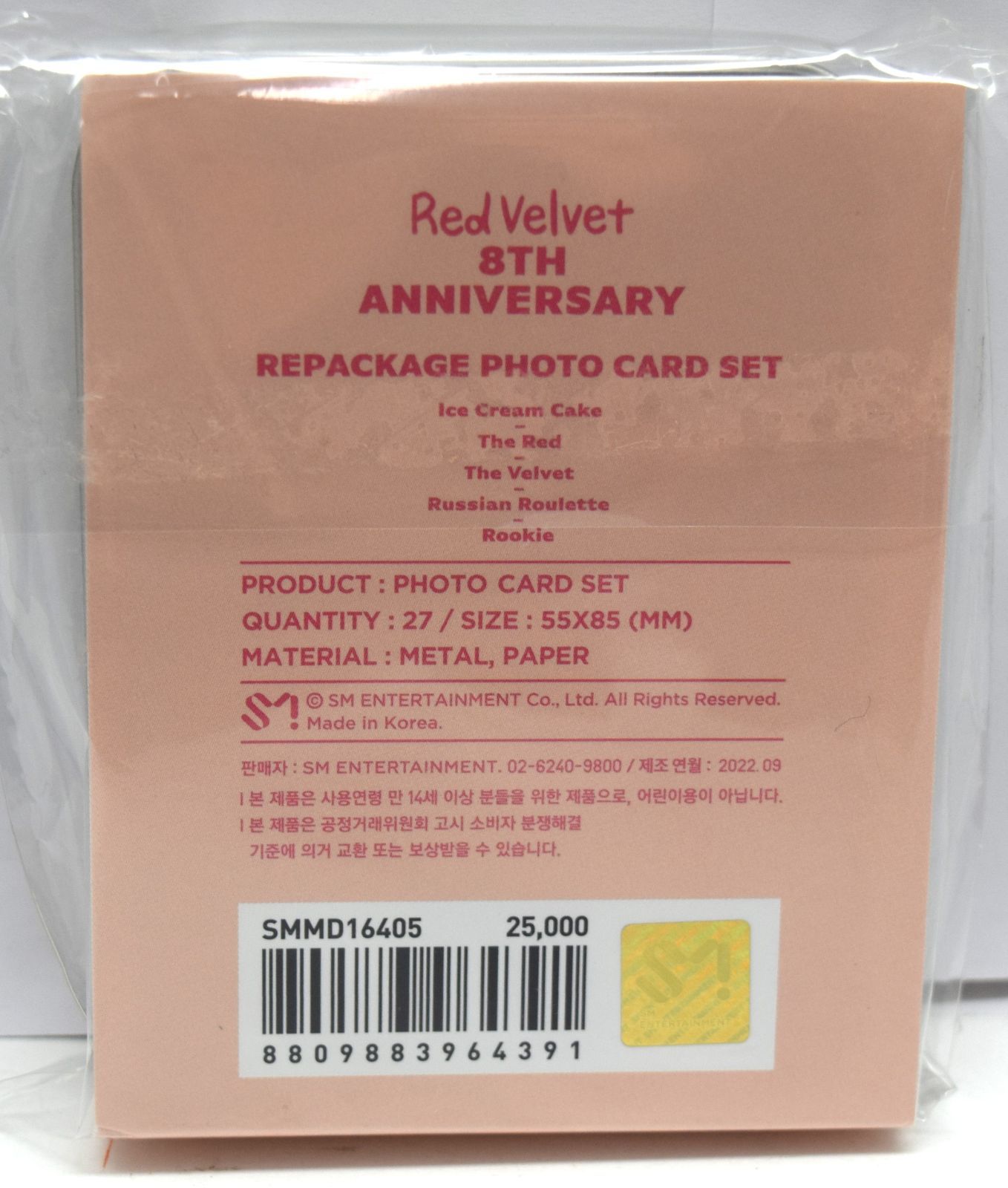 Red Velvet 8周年グッズ フォトカードセット