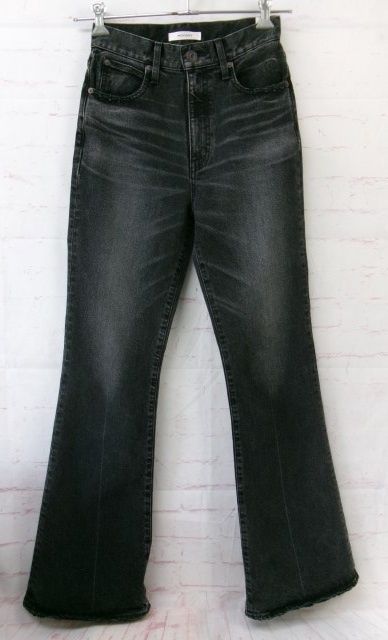 MOUSSY ﾏｳｼﾞｰ MVS BLACK FLARE ﾌﾚｱｼﾞｰﾝｽﾞ ﾃﾞﾆﾑ -2321-1 ﾌﾞﾗｯｸ 26