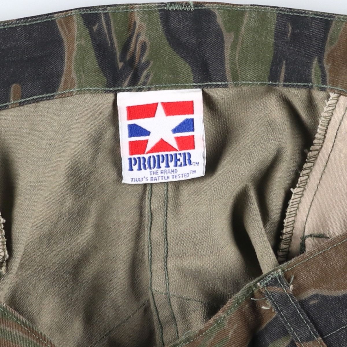 古着 90年代 民間品 PROPPER 迷彩柄 タイガーストライプカモ