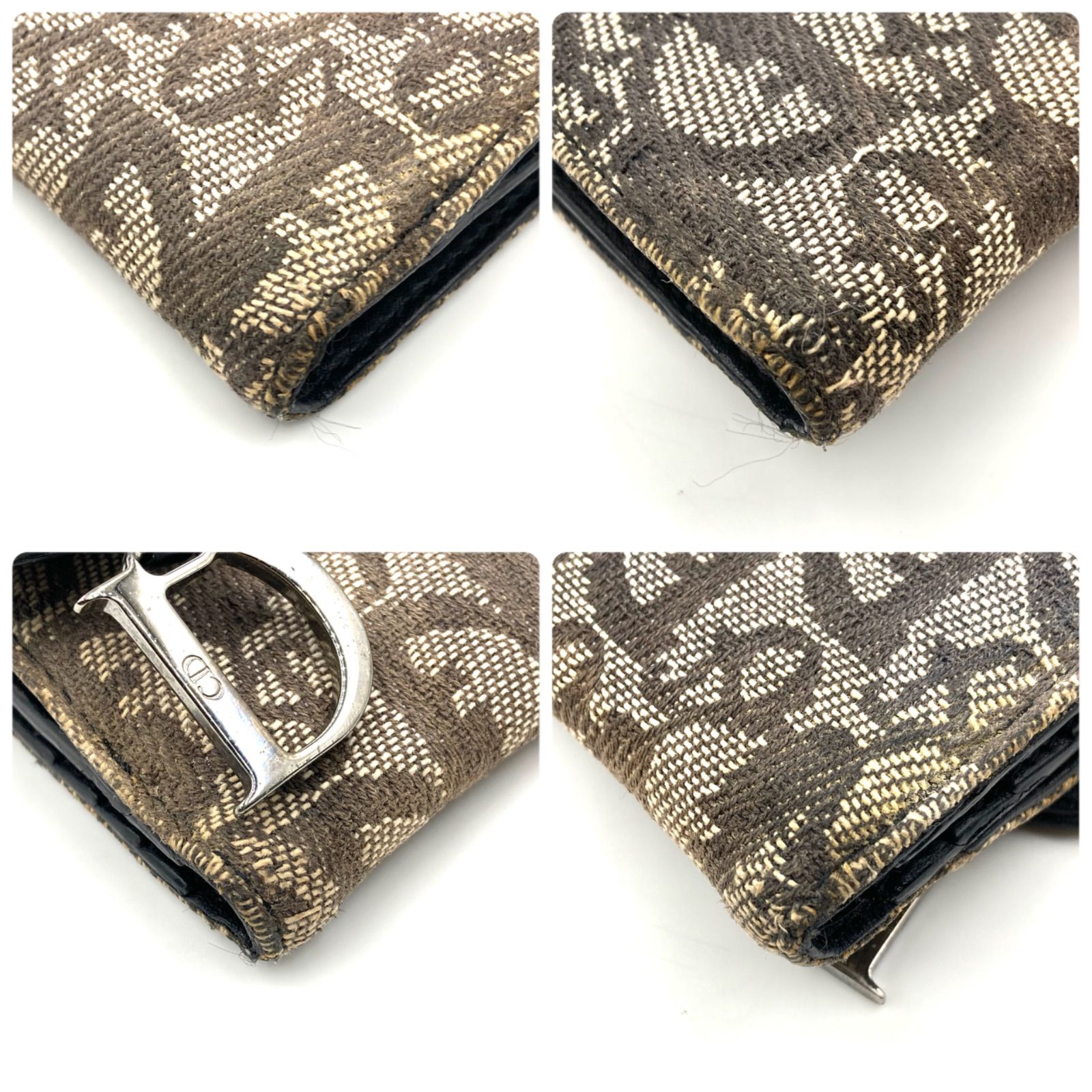 Christian Dior クリスチャンディオール サドル トロッター 三つ折り 