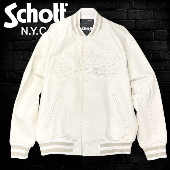 Schott N.Y.C. ショット FULL LEATHER STADIUM JACKET フルレザー