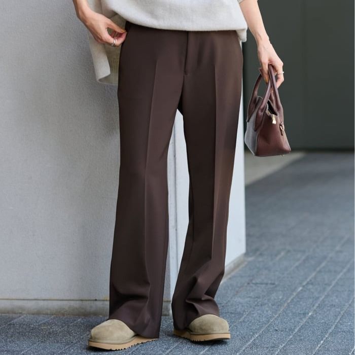 FRAMeWORK フレームワーク セミフ パンツ3 レディース ブラウン 36