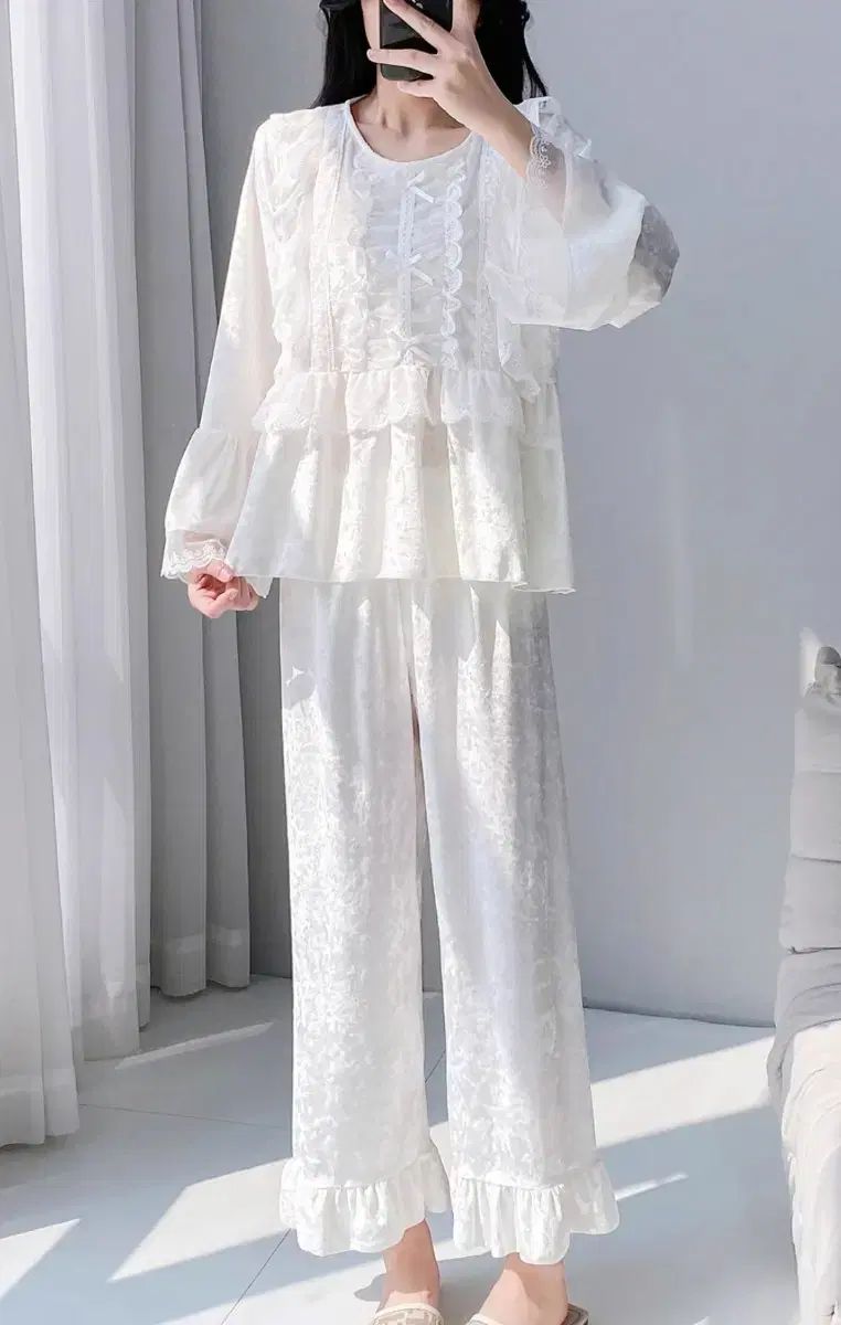 白レイ|パジャマ 너무 사랑스러운セット