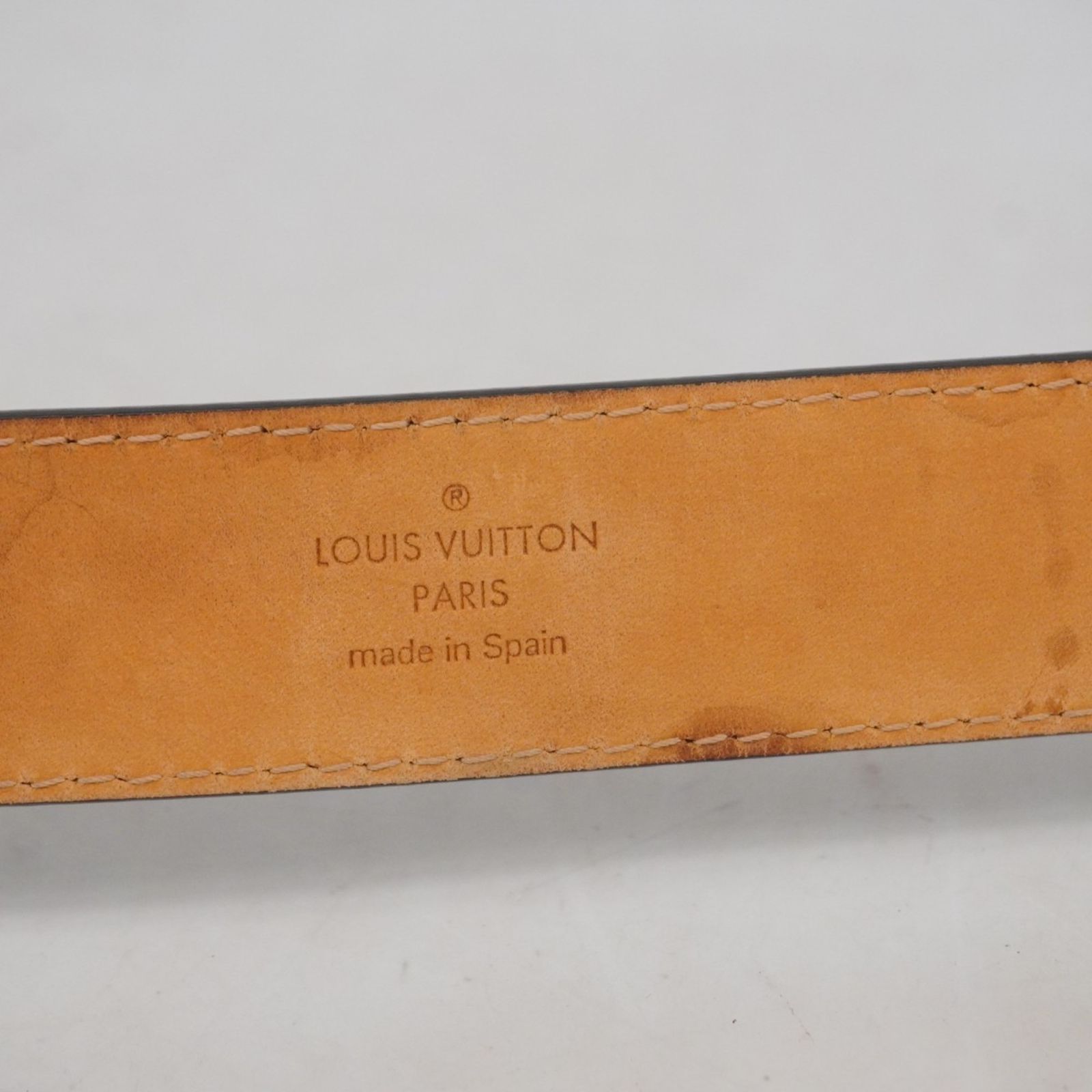 ルイ ヴィトン Louis Vuitton ベルト エピ サンチュールイニシャル M 9553 ノワールメンズ