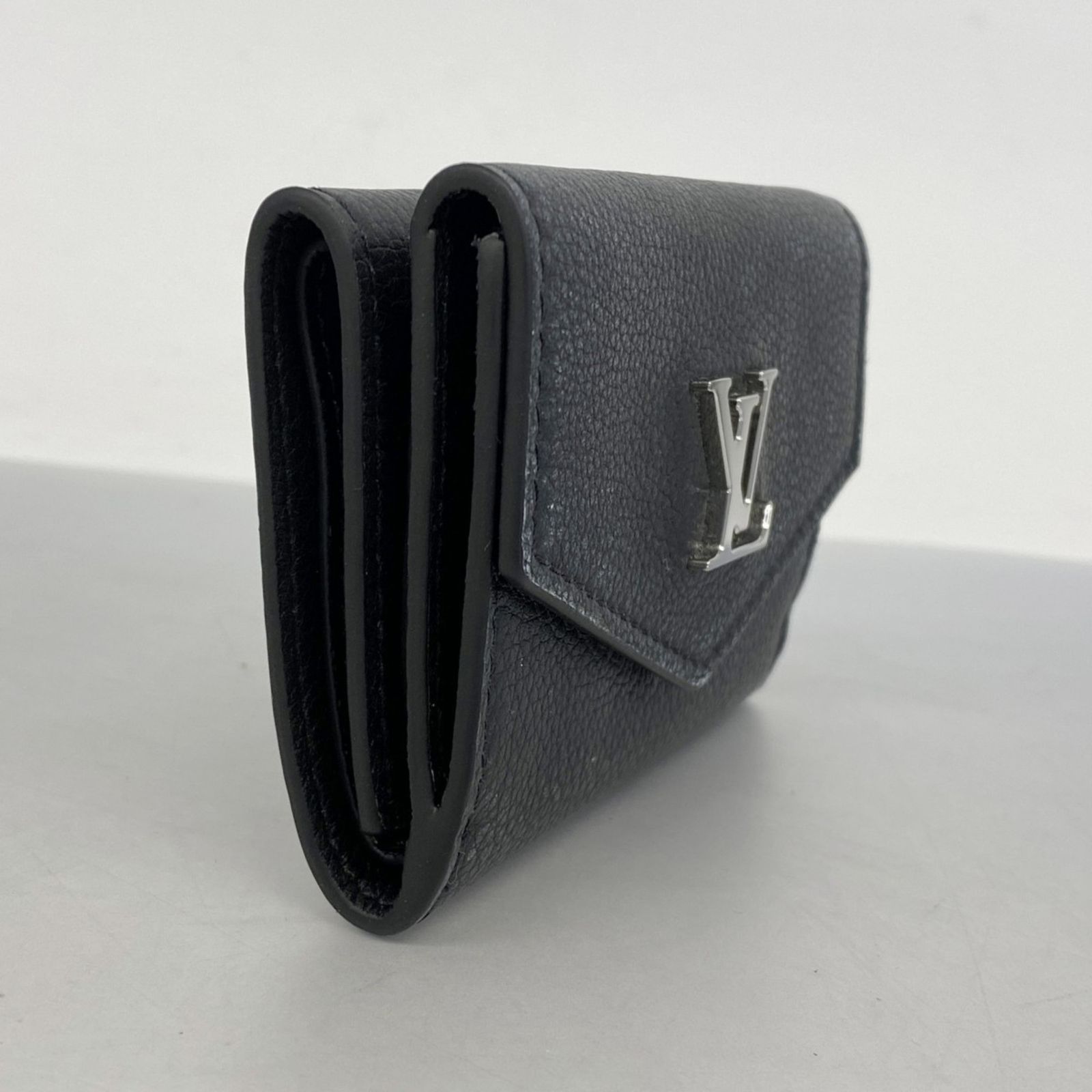 ルイ ヴィトン Louis Vuitton 三つ折り財布 ポルトフォイユロックミニ M 63921 ノワールレディース