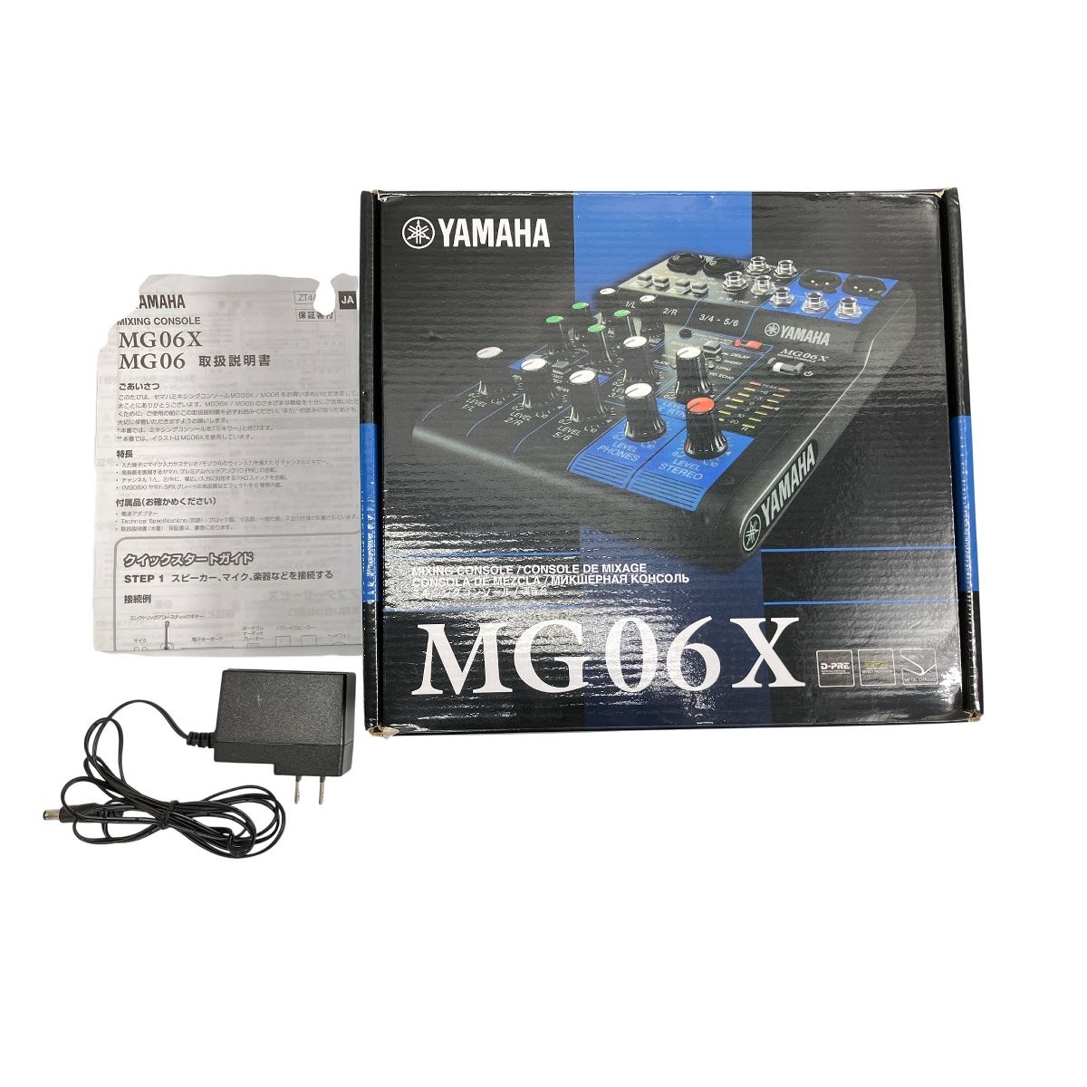 美品 ヤマハ MG06X ミキシング コンソール 音響 オーディオ 付属品