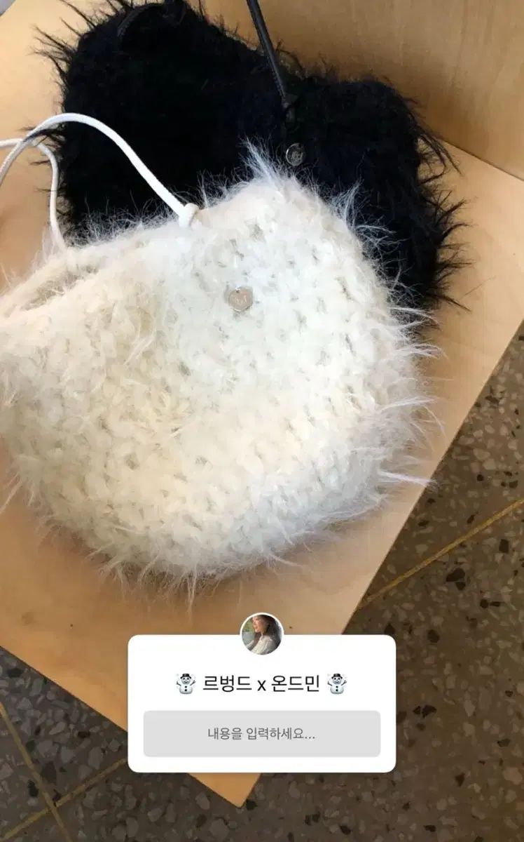 Le bungd x ondemin メール ファー クロスバッグ